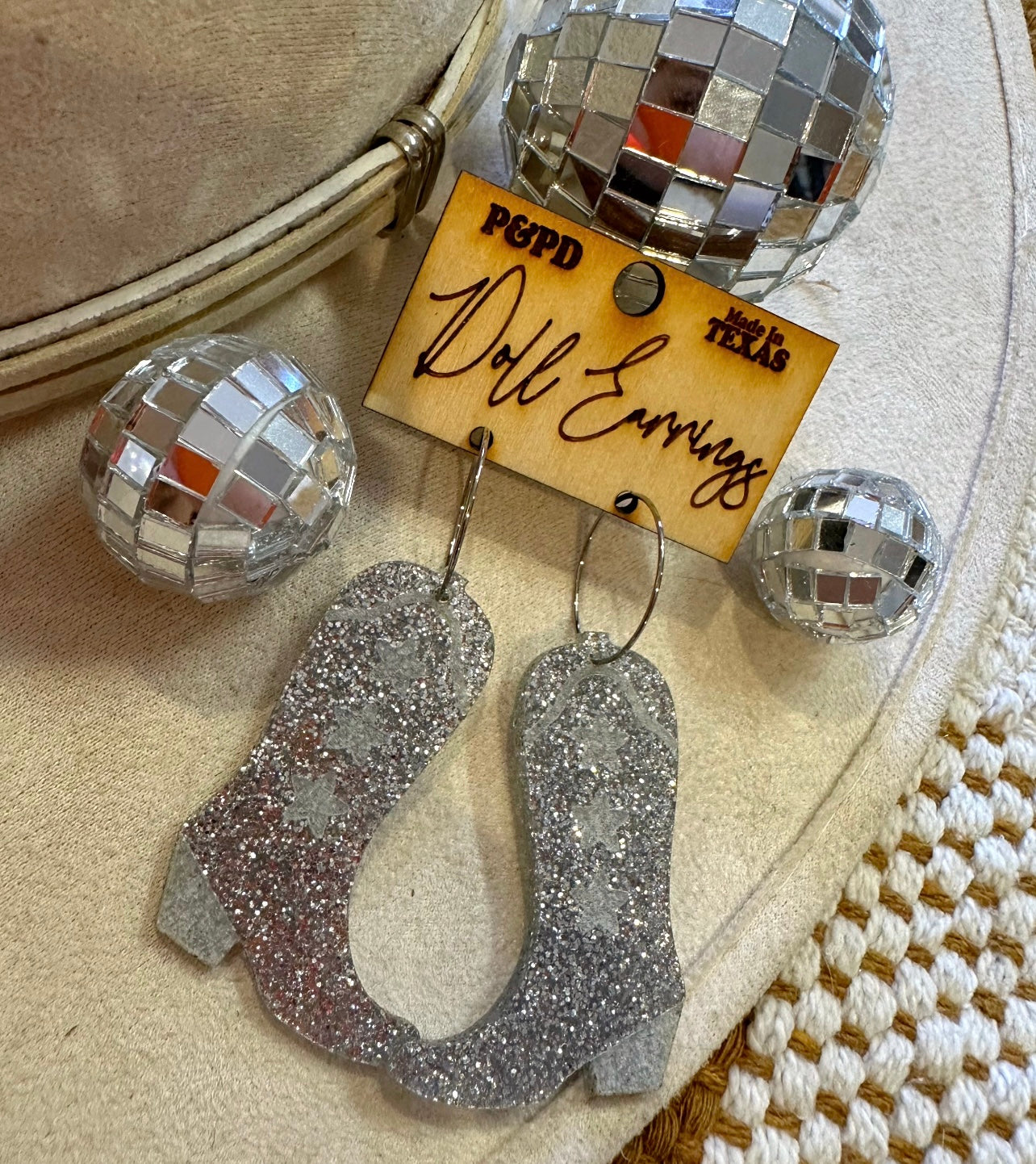 Bling Boot Earrings